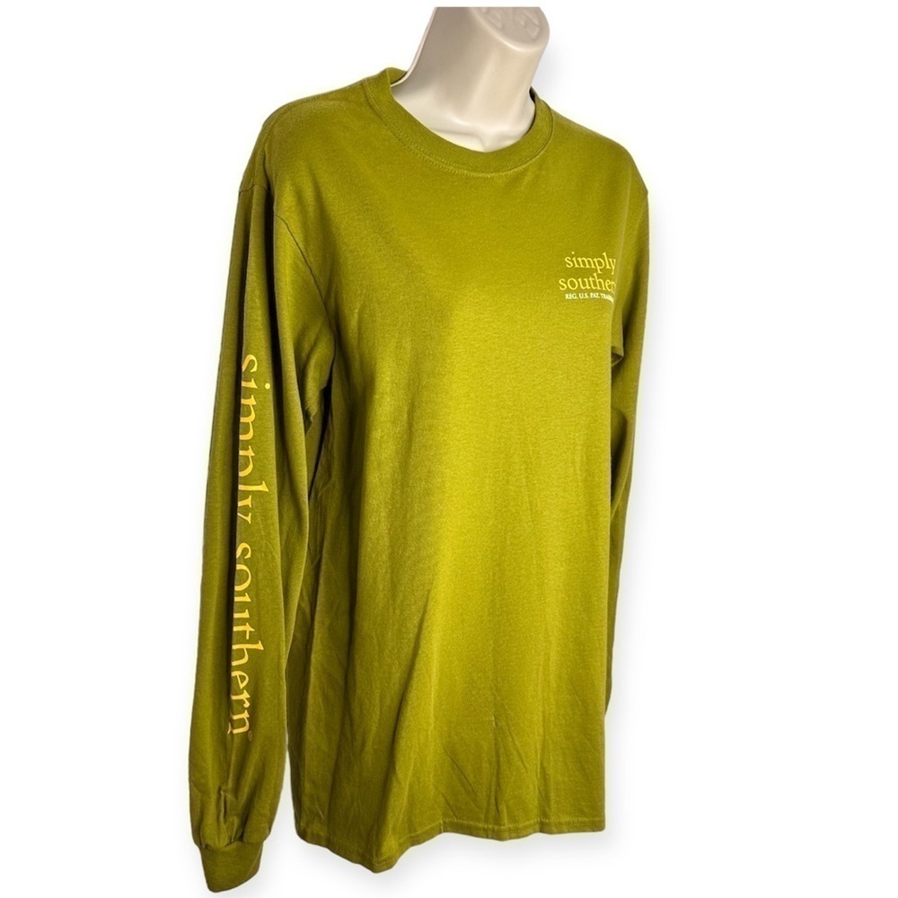 Simply Southern Chin Up Buttercup Pig Long Sleeve Tee Small NWT - Picture 3 of 8
